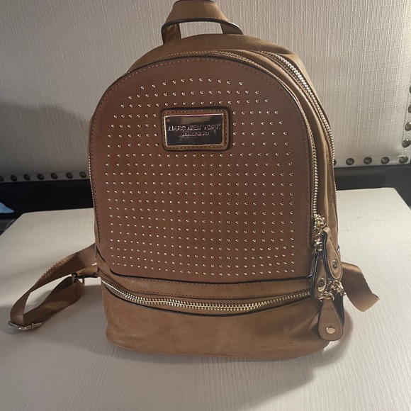 Handbags - MARC NEW YORK ANDREW MARC BROWN FAUX LEATHER BACKPACK